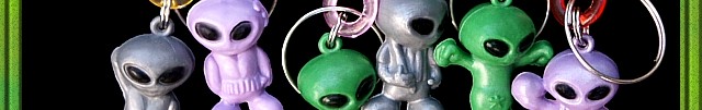 Alien belt clip key chain