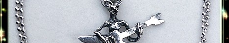 Alien rockstar pendant