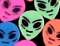 Alien Erasers In Colors