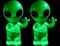 Alien black light candles