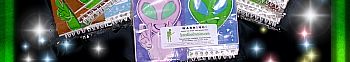 Alien spiral bound note pads